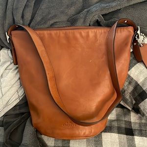 Coach vintage bucket, leather purse
